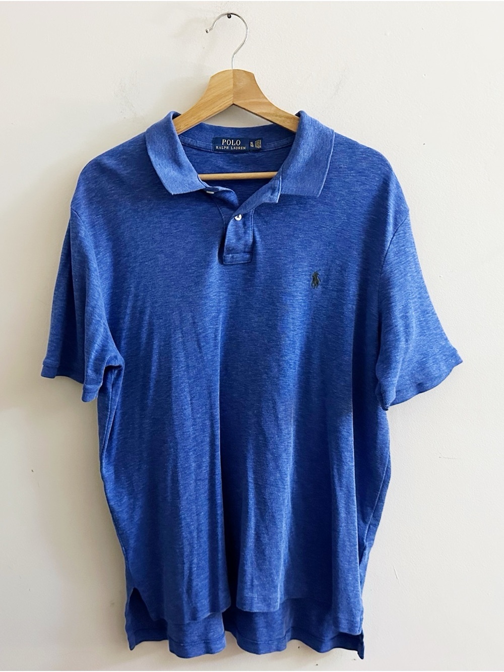 Polo by Ralph Lauren Royal Blue Marble Short-Sleeve Polo Casual Golf Preppy